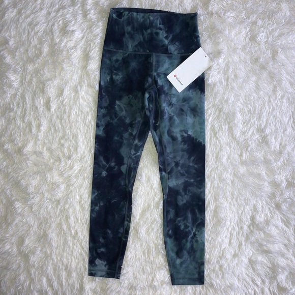 NWT Lululemon Align High Rise Pant 25" Size 4 Diamond Dye Silver Blue DON7 - Picture 3 of 11